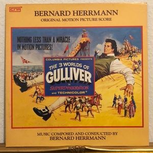 Bernard Hermann Motion Picture Score The 3 Worlds of Gulliver Vinyl Lp '85